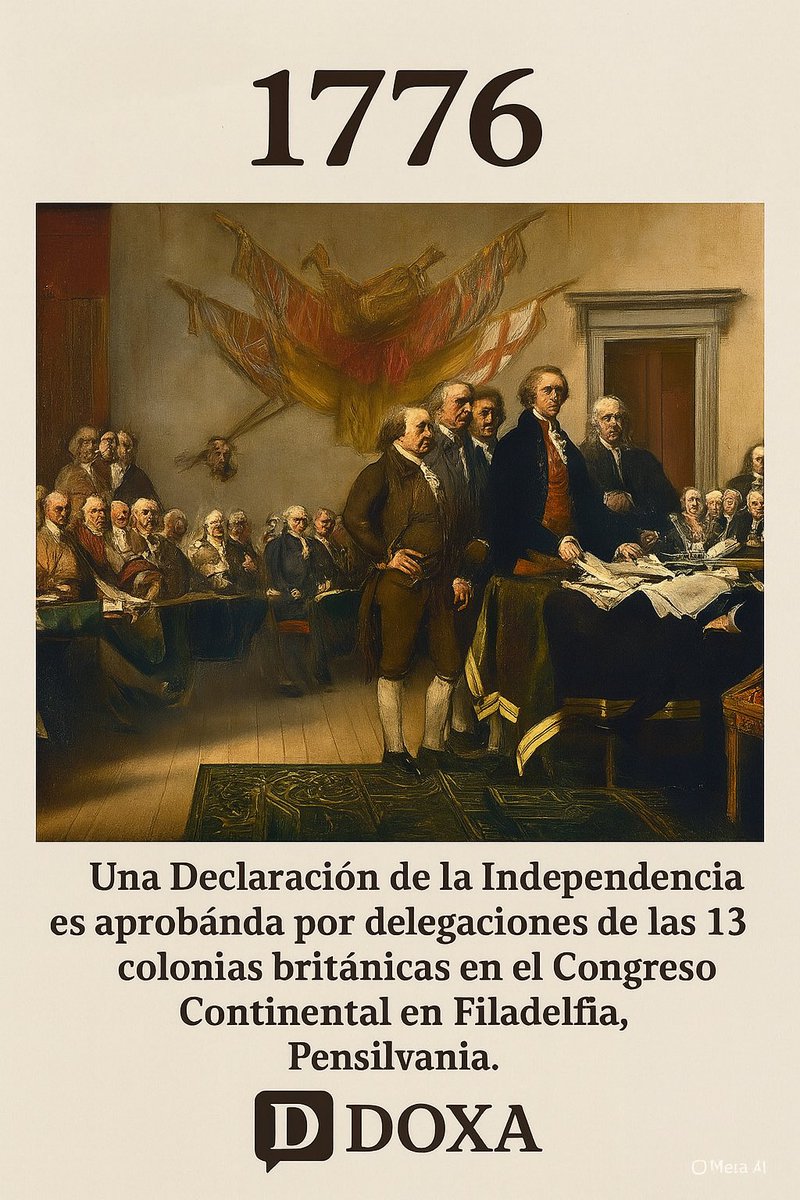 “Todos los hombres son creados iguales” y están dotados de “ciertos derechos inalienables, entre los que están la vida, la libertad y la búsqueda de la felicidad.”

<a href="/DOXASIPOLEJ/">DoxaSIPOLEJ</a>