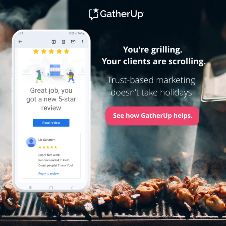 🔥 While you're grilling, your clients are Googling. What shows up first? Your reviews. Trust doesn’t take holidays, and neither should your reputation strategy.
👉 See how GatherUp helps hubs.la/Q03vJj2H0