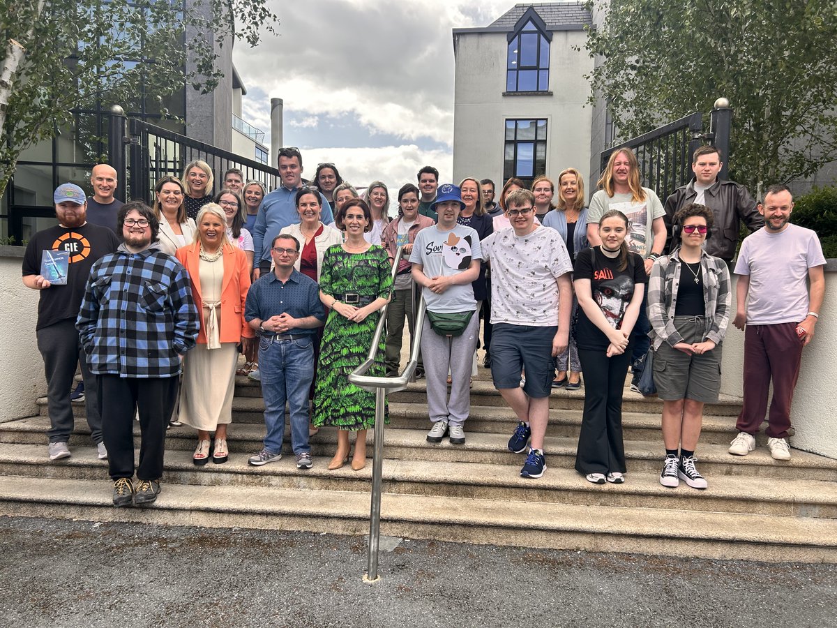 IHA Manager Roseanne Killeen welcomed Minister of State at the Department of Children, Disability &amp; Equality Hildegarde Naughton TD to Carlow yesterday to meet with staff &amp; service users at the Delta Centre (for adults with learning disabilities) &amp; at KITE (for those with autism)