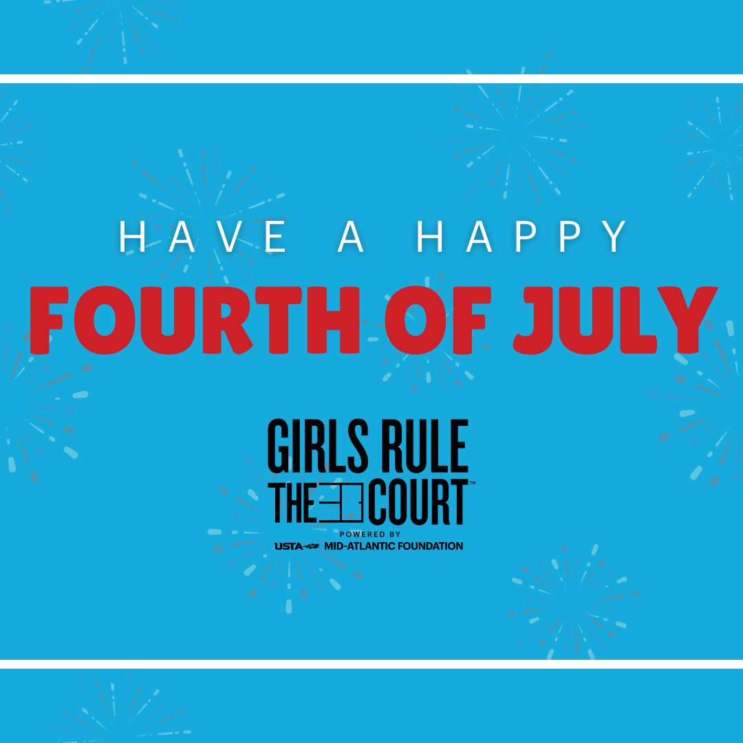 Wishing everyone a star-spangled Fourth of July from Girls Rule the Court™! Whether you're hitting the court or just enjoying the day, we hope everyone has a nice holiday weekend! ❤️💙
 
#FourthOfJuly #USTAMidAtlantic
