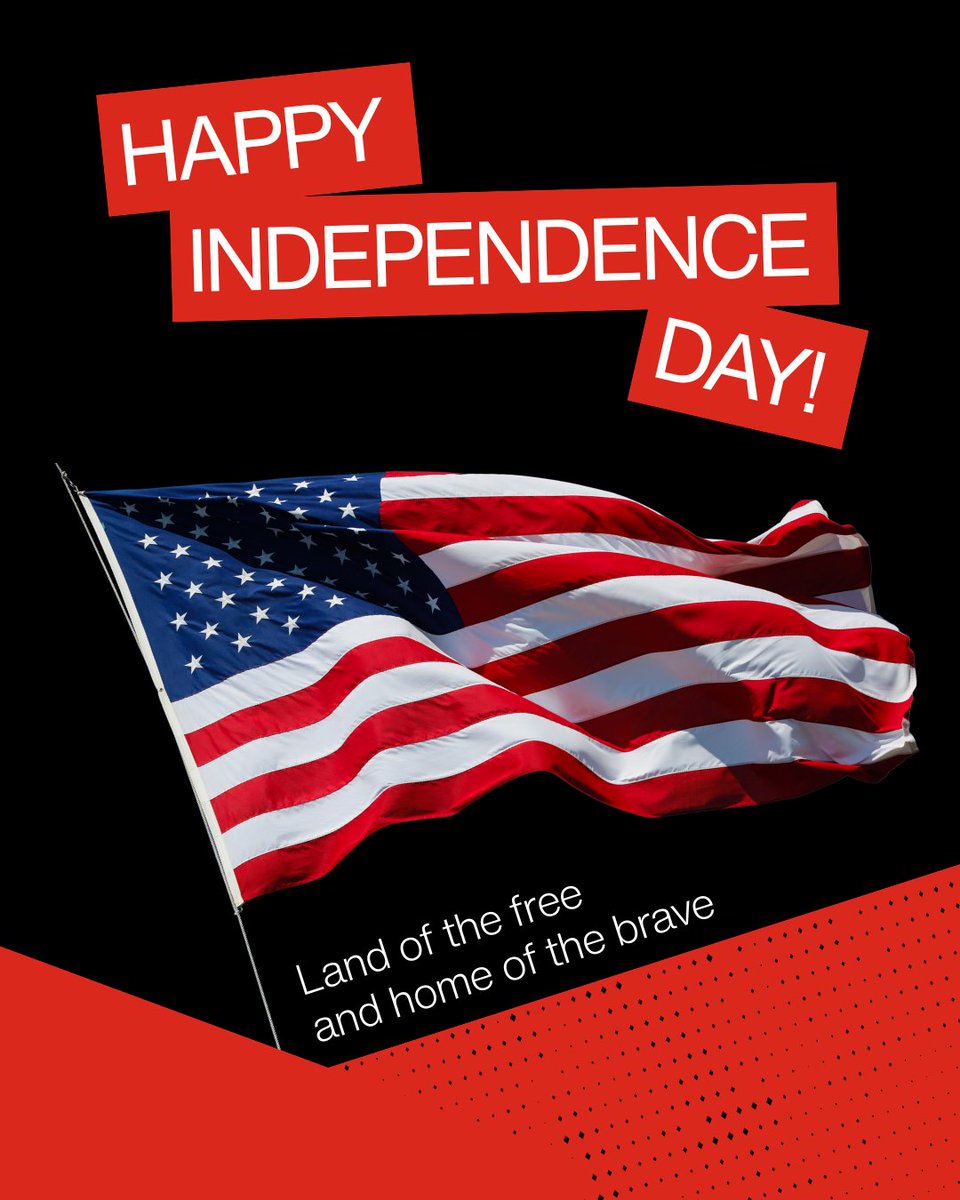 Today we celebrate the courage, independence, and resilience that define this country — and the small business owners who embody it every day. 🇺🇸

Wishing you a safe and joyful Fourth of July!