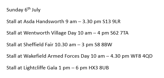 It's another weekend of fantastic events for our YAA fundraisers and volunteers! Come along and join us!

Please visit the event organisers website or social media pages for further information. 

#Weekend #Events #Support #Yorkshire #AirAmbulance #SavingLivesAcrossYorkshire