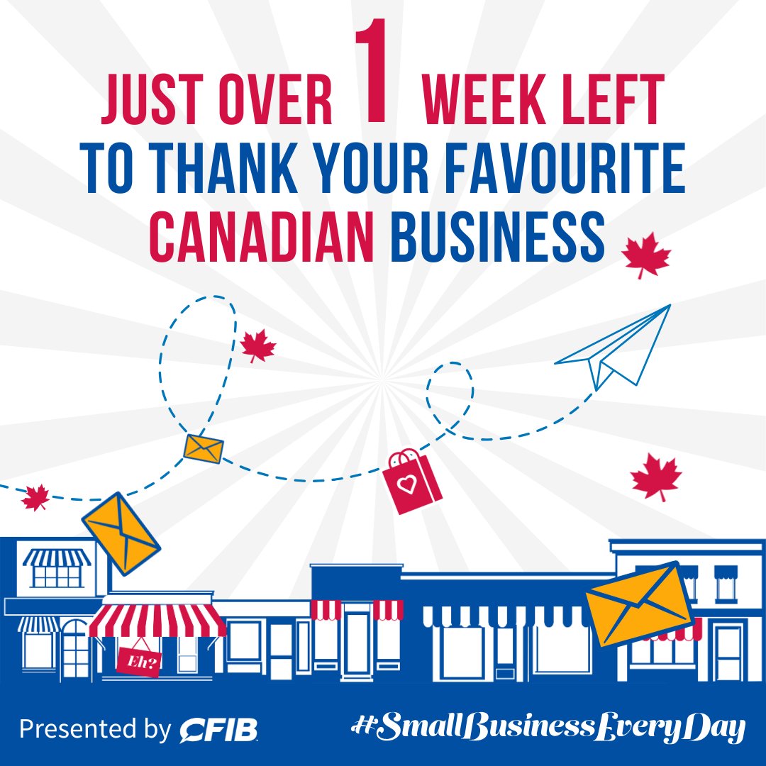⏰ Just over 1 week left until the #BigThankYouContest ends! There’s still time to enter and nominate a business you love for a chance to win BIG.

➡️ Don’t miss out! Head over to hubs.li/Q03vVzhY0 and thank your favourite local business today! #SmallBusinessEveryDay