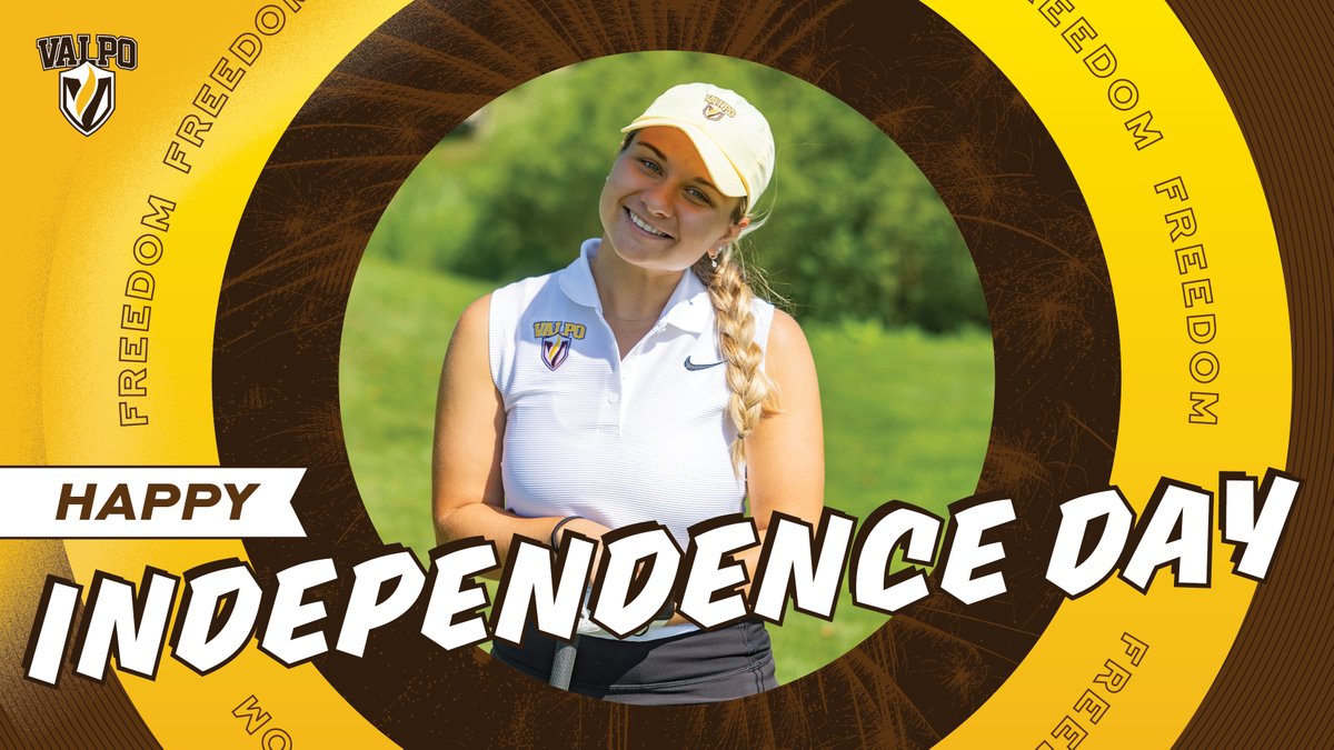 🇺🇸 Happy Independence Day from Valpo women's golf! #GoValpo