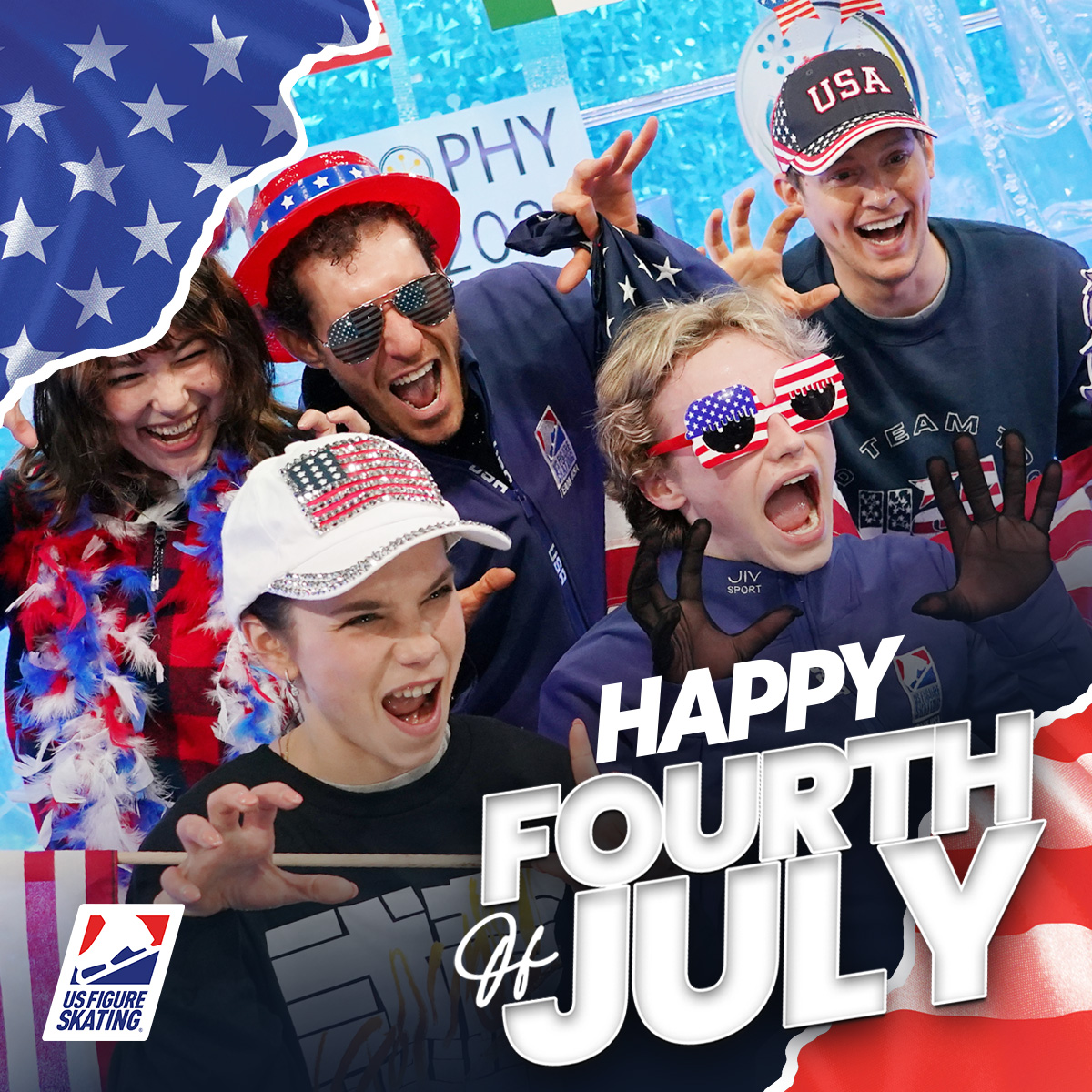 U.S. Figure Skating (@usfigureskating) on Twitter photo It's a party in the USA! Happy Fourth of July! 🎆 It's a party in the USA! Happy Fourth of July! 🎆
