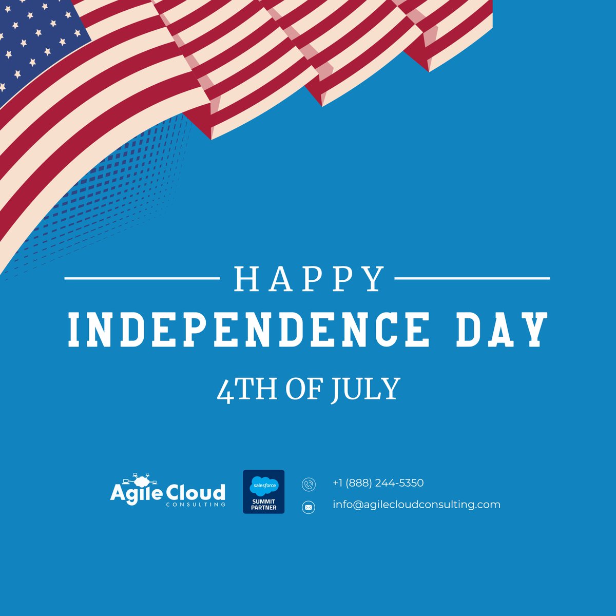 On this Independence Day, we celebrate the spirit of freedom and the opportunity to work with amazing clients, partners and our awesome team members. Wishing everyone a happy and safe 4th of July!