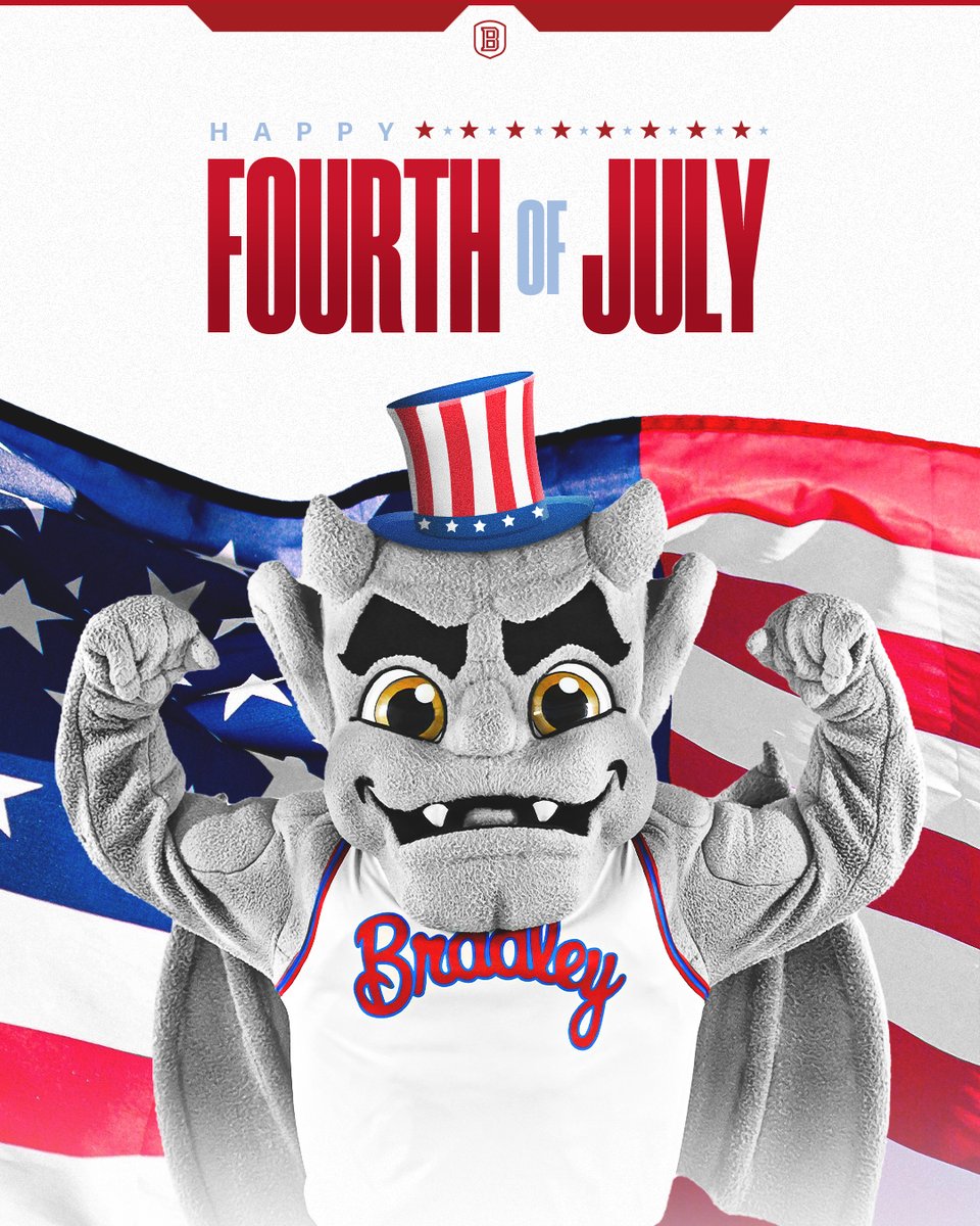 Happy #FourthOfJuly from Bradley Athletics! 🇺🇸🎆