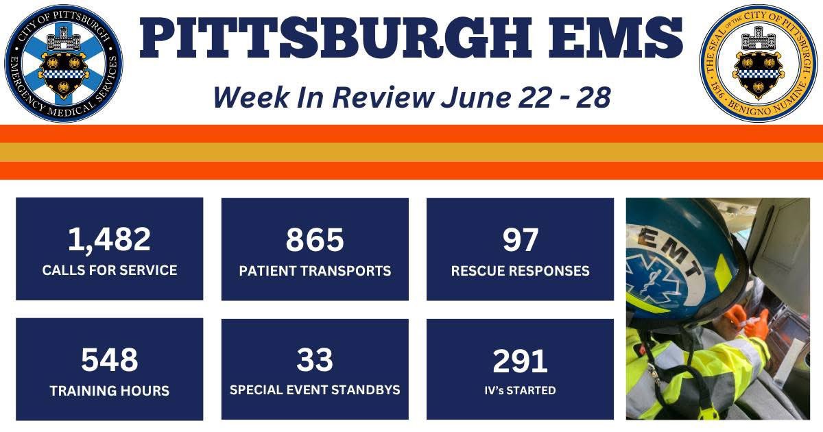 PghEMS's tweet image. Check out the Pittsburgh EMS Week-in-Review from June 22 - June 28!