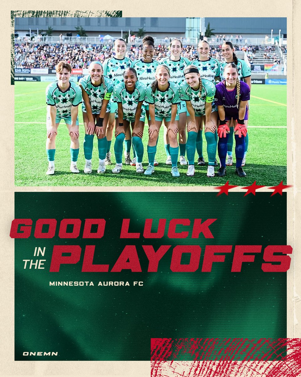 sending a little luck your way ✨ 

#oneMN | <a href="/MNAuroraFC/">Minnesota Aurora FC</a>