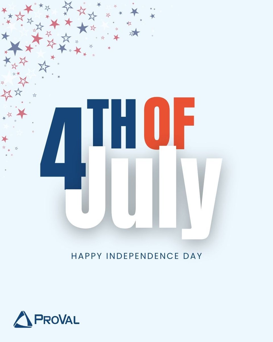 provaltech's tweet image. Happy 4th of July! 💙

Wishing everyone a safe and joyful Independence Day from the ProVal Tech team! 

#IndependenceDay #ProVal #4thOfJuly #MSP