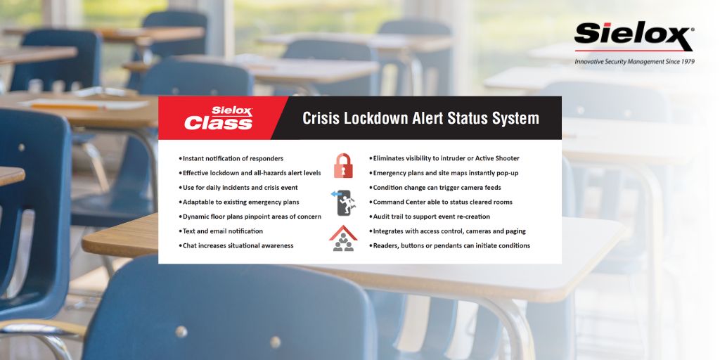 Our innovative CLASS (Crisis Lockdown Alert Status System) improves #EmergencyNotification and response times which can save lives. This summer is the time to get your planning started! Learn more here: #AccessControl 

buff.ly/ZngAyj5