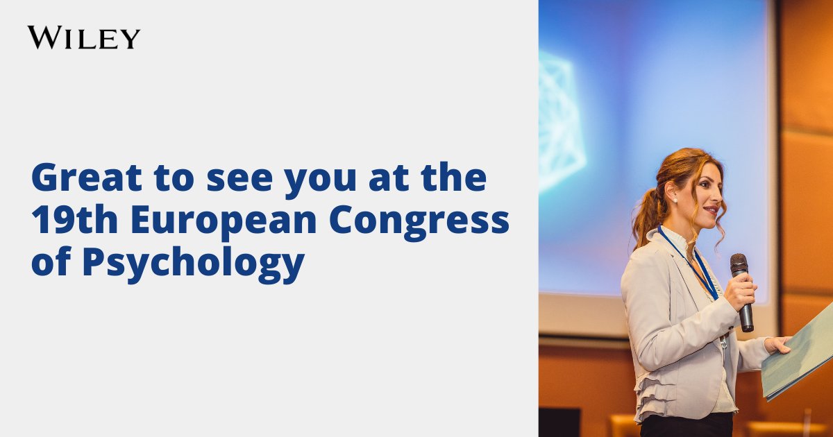 WileyPsychology's tweet image. It was good to see so many of you at the 19th European Congress of Psychology! We enjoyed catching up with everyone at our stand.
#ECP2025