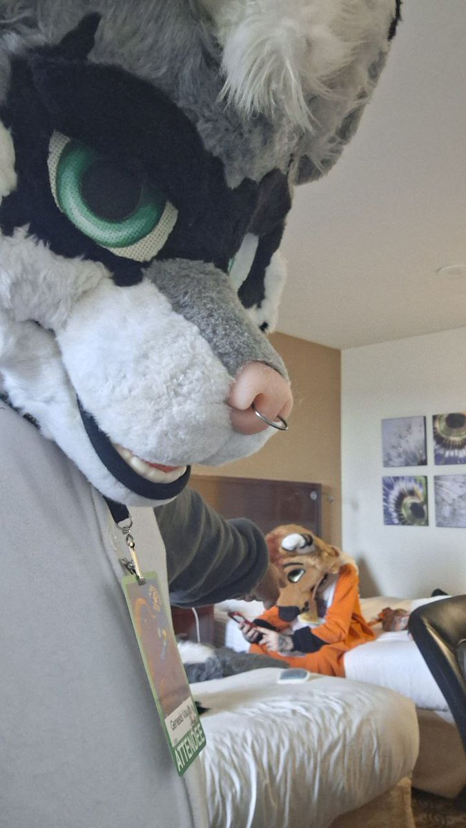 He was not happy that I was still scrolling reels while he was all suited up and ready 🤣