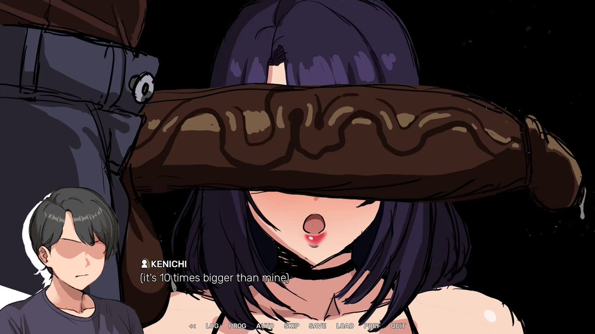 i'm trying to be spoiler-free so i try to not post the other route but there's progress

as for the transparent box in lewd scene it's this,also i enlarge kenichi's faces