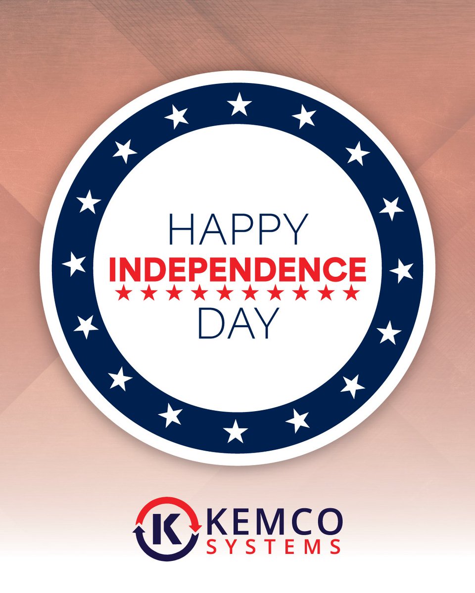 Happy Independence Day from Kemco Systems! We hope you have a happy and safe celebration.

#Kemco #KemcoSystems #IndependenceDay2025