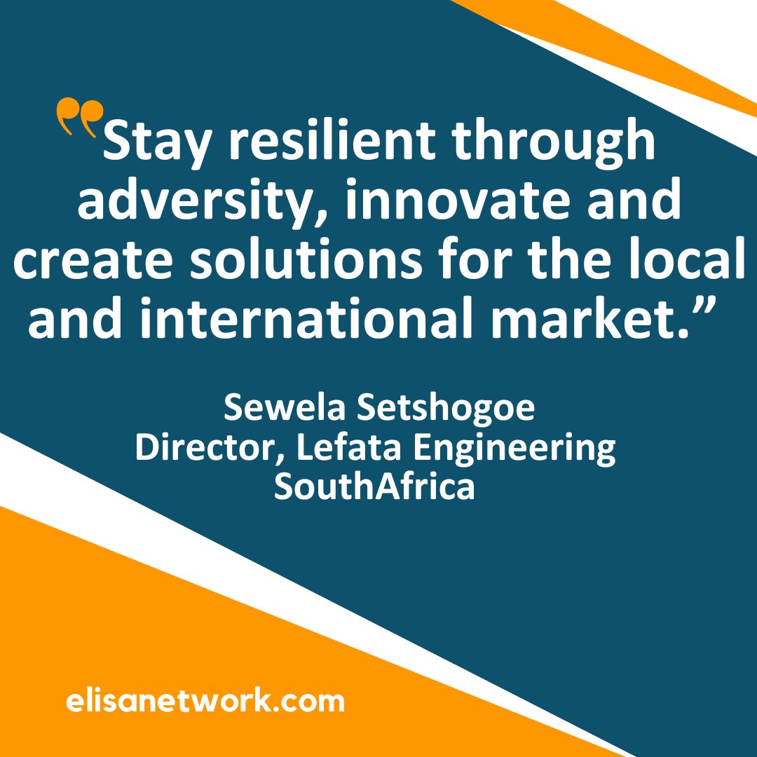 #Learn more from ELISA Luminaries and #Africa focused leaders like Sewela Setshogoe, Director of Lefata Engineering, #SouthAfrica and read his article on the ELISA Portal: elisanetwork.com/news/sewela-se…