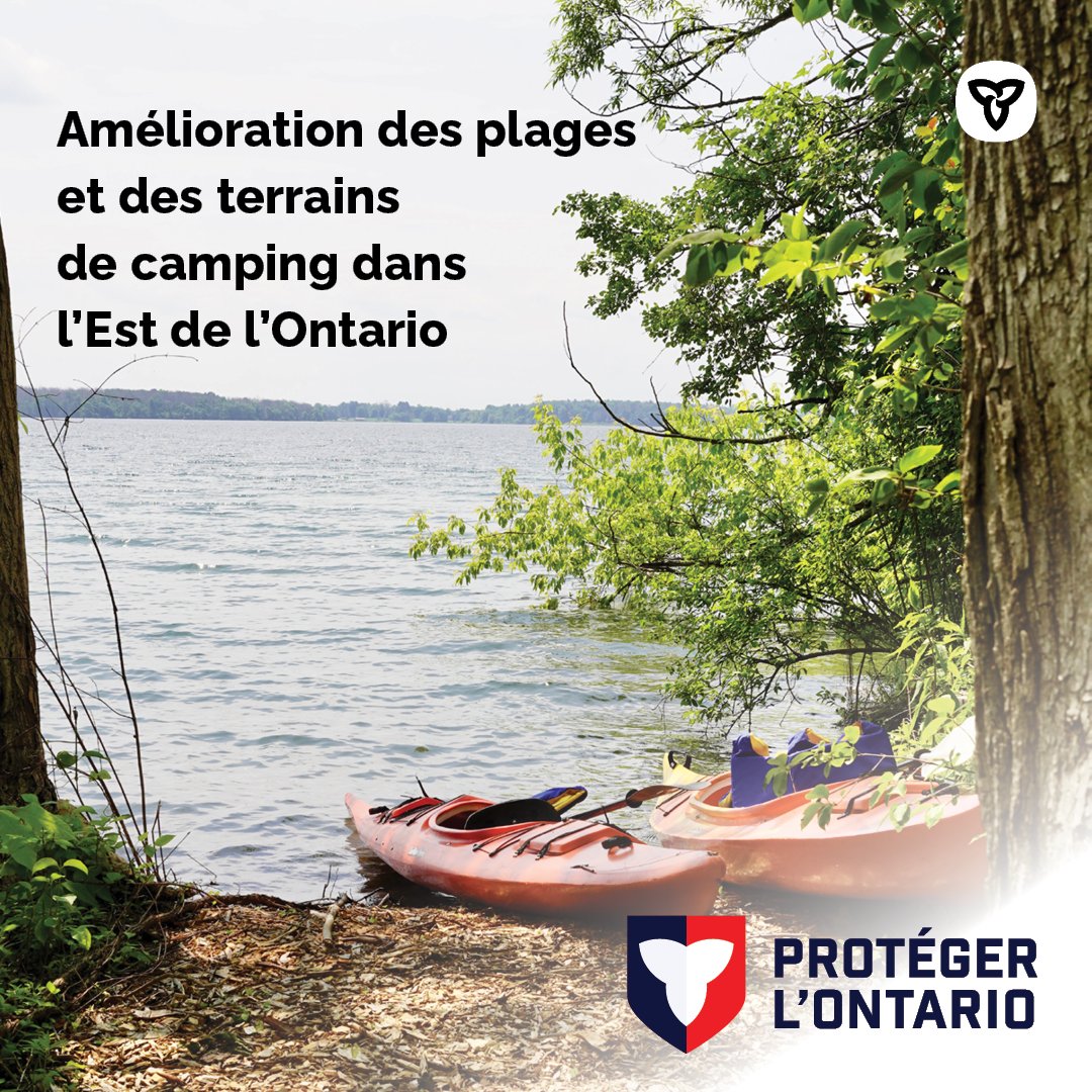 📢 Nous investissons plus de 82 M$ sur quatre ans dans le projet de revitalisation pluriannuel de <a href="/StLawrenceParks/">St. Lawrence Parks Commission</a>! De nouvelles installations modernes à la plage et au camping Mille Roches assureront des visites inoubliables pour les générations à venir.
news.ontario.ca/fr/release/100…