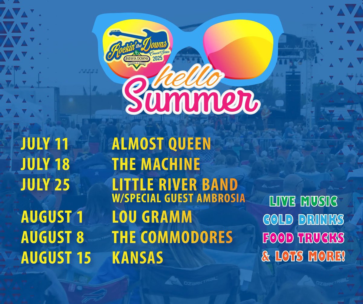 Lots to do this weekend here at Batavia Downs! All of our restaurants will be open, including Fortune's Italian Steakhouse, Homestretch Grill, and Club Bud Light at 34 Rush to watch all the big games!

In addition, our gift shop will be open. Tickets for the remaining Rockin' the