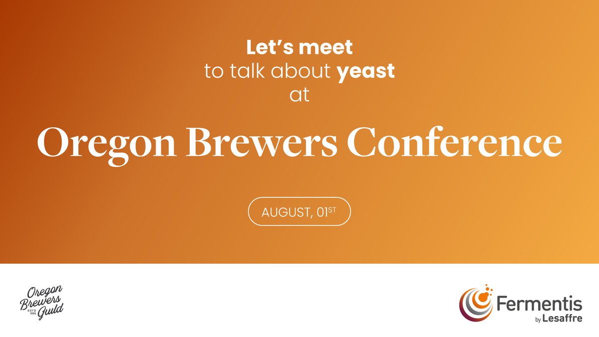🗓️🍺 Heading to the Oregon Brewers Conference on August 1st? Be sure to visit our booth and connect with our team! We're excited to share how our premium yeast solutions can elevate your brewing operations. See you in Oregon!
#OregonBrewersConference #YeastSolutions