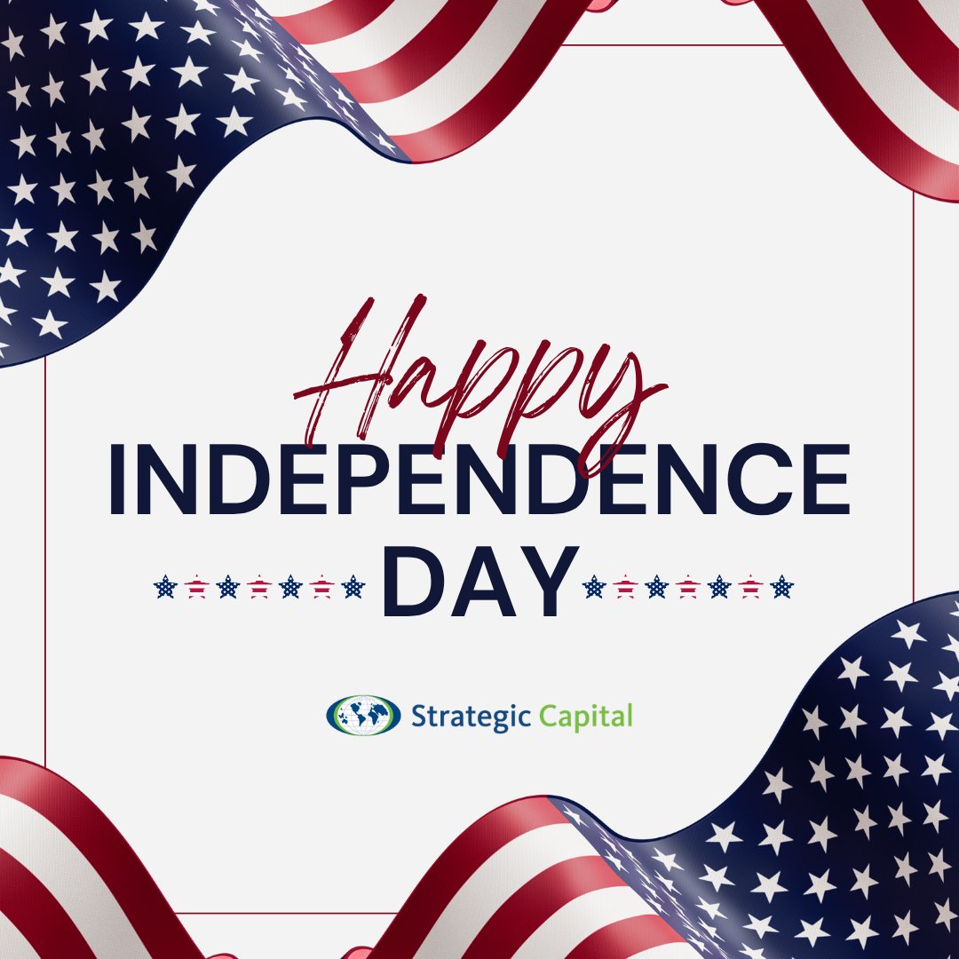 StratCap's tweet image. On this Independence Day, we pause to reflect on what freedom means and express our deepest gratitude to those who have made it possible. Strategic Capital hopes your 4th of July is filled with sunshine, celebration, and plenty of stars and stripes!