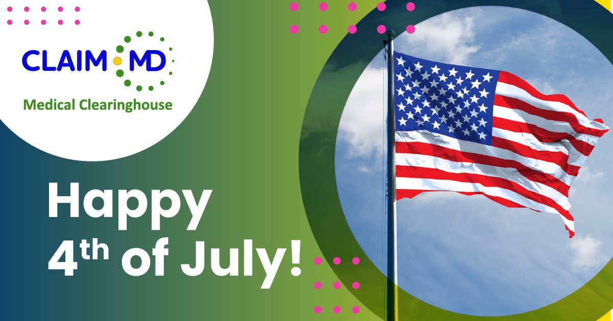 Claim.MD wishes you and your loved ones a safe and joyful Independence Day. As we celebrate the spirit of freedom, we’re grateful for the opportunity to serve the healthcare community.