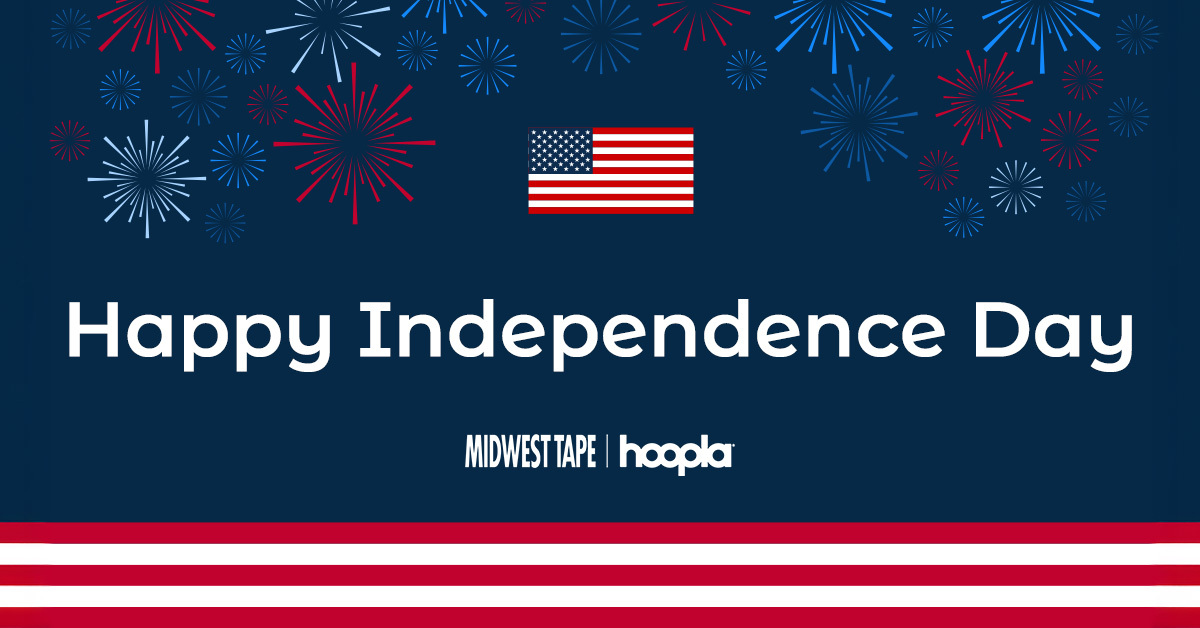 Wishing everyone a safe and joyful Fourth of July from all of us at Midwest Tape and Hoopla Digital! ❤️🤍💙 #independenceday #fourthofjuly