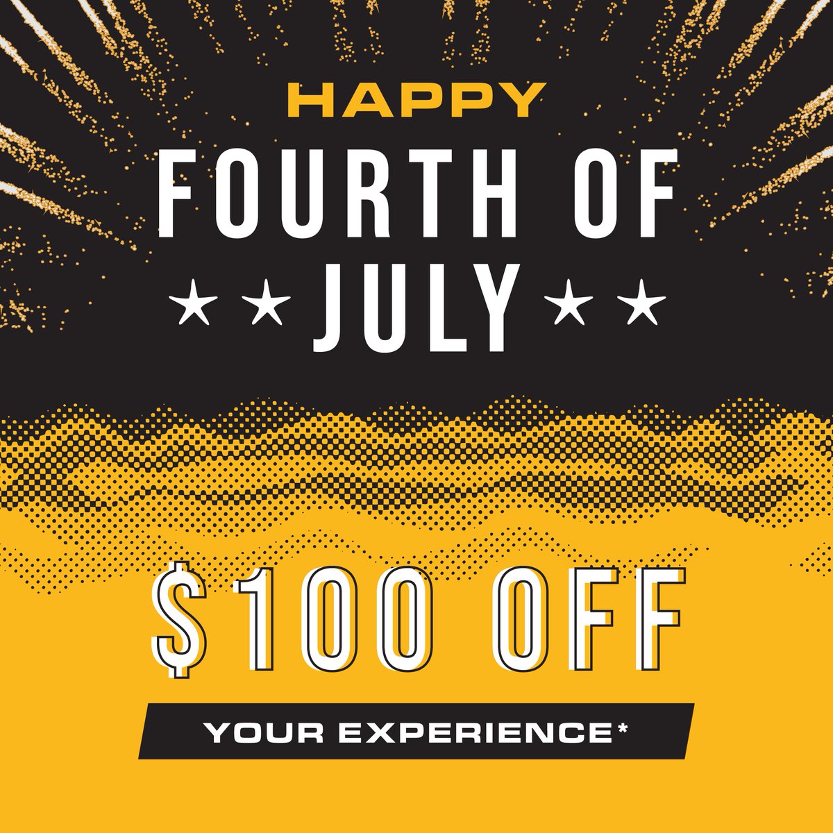 Stars, Stripes &amp; Savings! 🇺🇸 Use code SAVE for $100 OFF* your Legends of Pittsburgh experience! Offer ends Sunday, July 6th 11:59 pm. Book now: ow.ly/H88U50WkC8N

*Discount only applied to experience packages. New reservations only. Cannot be combined with other discounts.