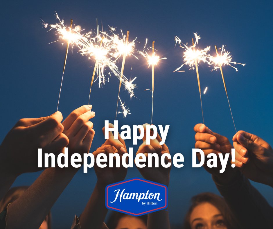 🎆 Happy 4th of July from all of us at Hampton Inn Beloit! Wishing you a day full of freedom, fireworks, and fun. If you’re celebrating in Beloit, let us be your home away from home this holiday weekend!

#July4th #BeloitWI #IndependenceDay