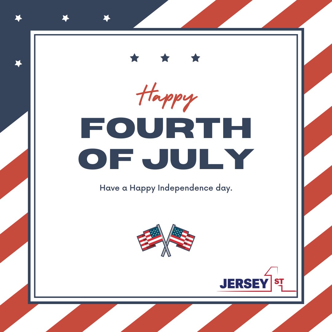 Jrsy1st's tweet image. Stars, stripes, and time with the ones who matter most. Happy 4th of July from all of us at Jersey 1st! 🇺🇸❤️🤍💙 #IndependenceDay #FourthOfJuly #Freedom