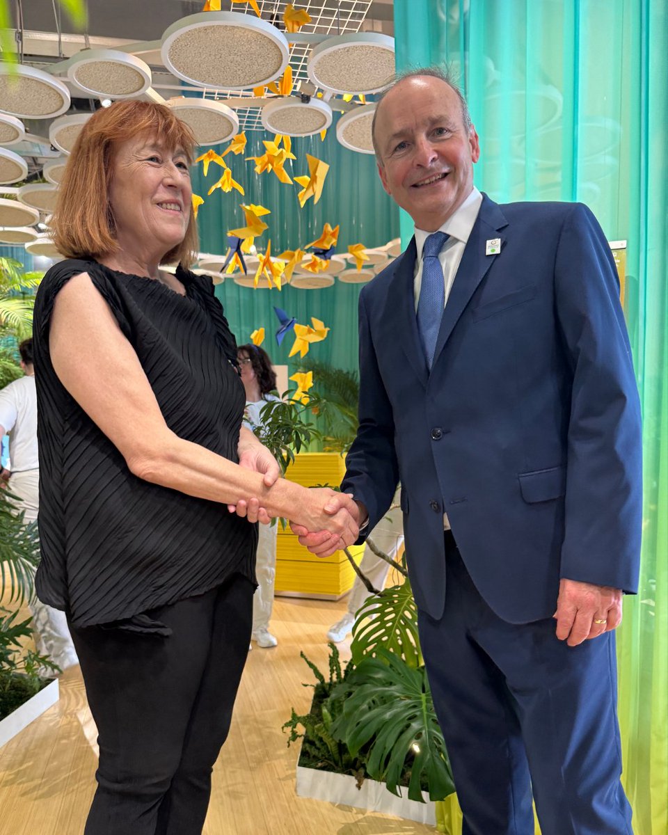 euatexpo's tweet image. 🍀🇮🇪 A special visit from Ireland!
We were honoured to welcome Micheál Martin, Taoiseach of Ireland, to the EU Pavilion. His visit celebrates Ireland’s role in shaping a greener, more creative Europe. 🌍✨
@IrelandatExpo @MichealMartinTD
#EUatExpo #EXPO2025