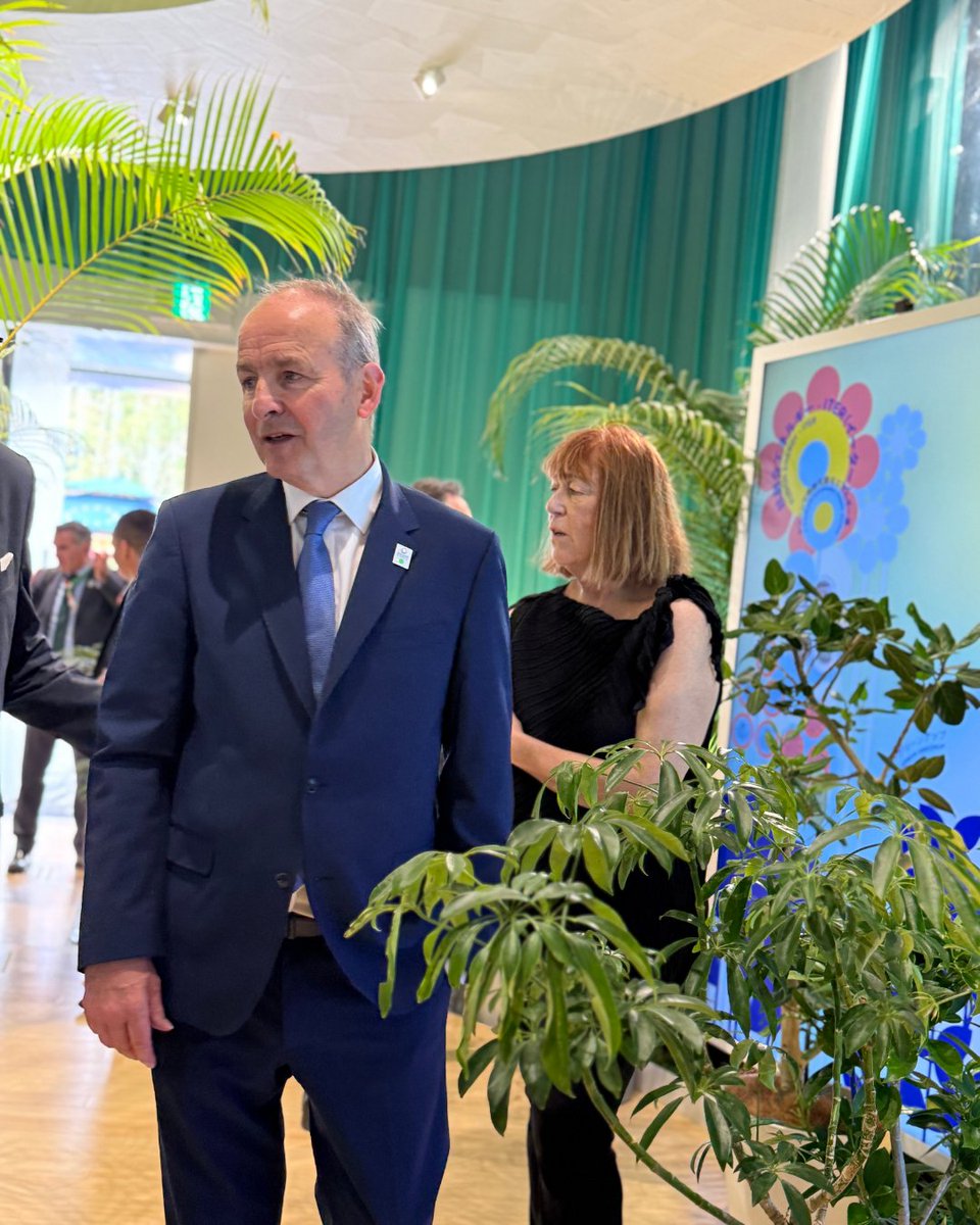 euatexpo's tweet image. 🍀🇮🇪 A special visit from Ireland!
We were honoured to welcome Micheál Martin, Taoiseach of Ireland, to the EU Pavilion. His visit celebrates Ireland’s role in shaping a greener, more creative Europe. 🌍✨
@IrelandatExpo @MichealMartinTD
#EUatExpo #EXPO2025