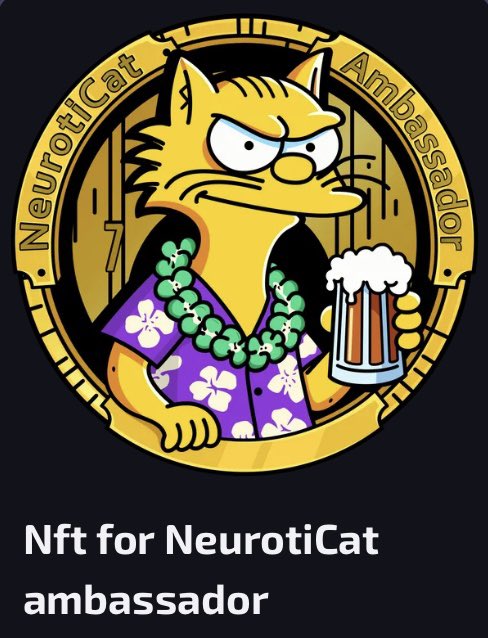 Mr Edo King (@stefanoesandra) on Twitter photo 🔥 Hi Fam #Crofam #Nft 👊👊 Today I received exclusive Nft from <a href="/neuroticatcro/">NeurotiCat</a> ambassadors!!! Thank you for this gift 💪💪👊👊
#CROFAM <a href="/EbisusBay/">Ebisu's Bay | GameFi - NFT Market - DEX</a>
#NFTartists <a href="/cryptocom/">Crypto.com</a> #Cro <a href="/LoadedLions_CDC/">Loaded Lions</a> #LoadedLions #ManeCity 🔥 Hi Fam #Crofam #Nft 👊👊 Today I received exclusive Nft from <a href="/neuroticatcro/">NeurotiCat</a> ambassadors!!! Thank you for this gift 💪💪👊👊
#CROFAM <a href="/EbisusBay/">Ebisu's Bay | GameFi - NFT Market - DEX</a>
#NFTartists <a href="/cryptocom/">Crypto.com</a> #Cro <a href="/LoadedLions_CDC/">Loaded Lions</a> #LoadedLions #ManeCity