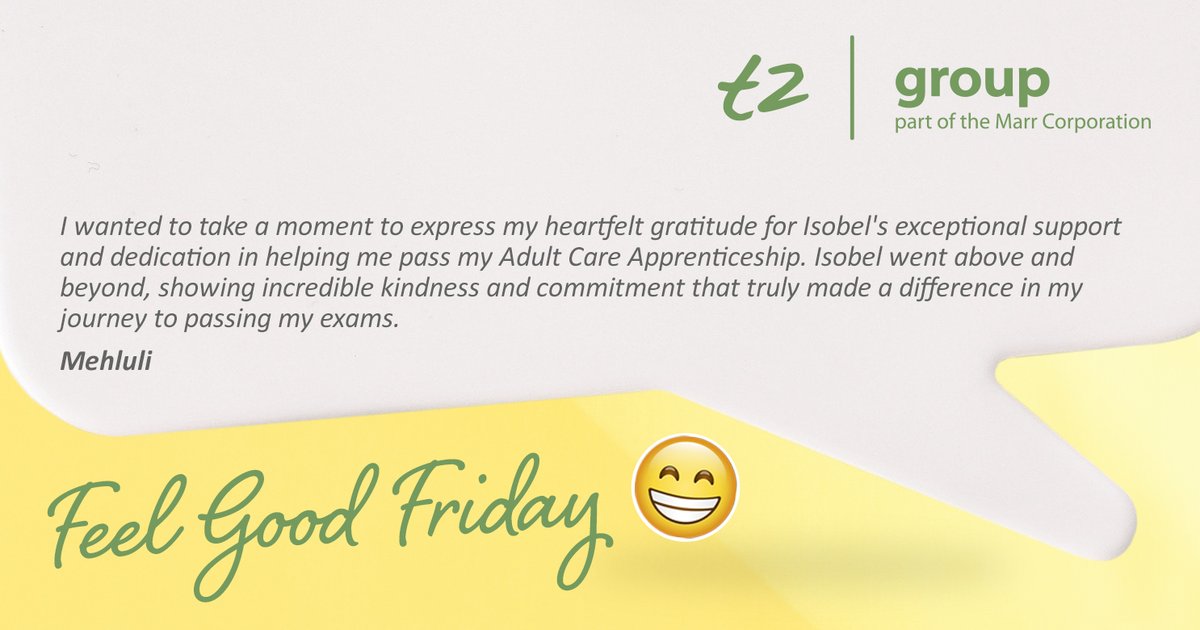 t2apprentice's tweet image. 💛 Feel Good Friday 💛

We’re ending the week on a high with two incredible messages of thanks from Mehluli &amp;amp; Charmaine 👏

It’s wonderful to see the impact our team has on learners’ success. Well done to everyone involved in making these journeys possible!

#FeelGoodFriday
