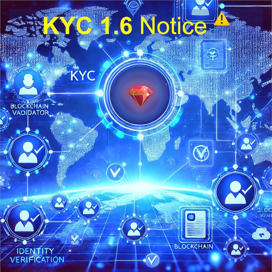 RubiKYC's tweet photo. Thank you for the update! Based on your input, KYC 1.6 will be officially available on the Rubi Network in the coming days. 

‌@rubi_click https://t.co/JFvenxJ5JB