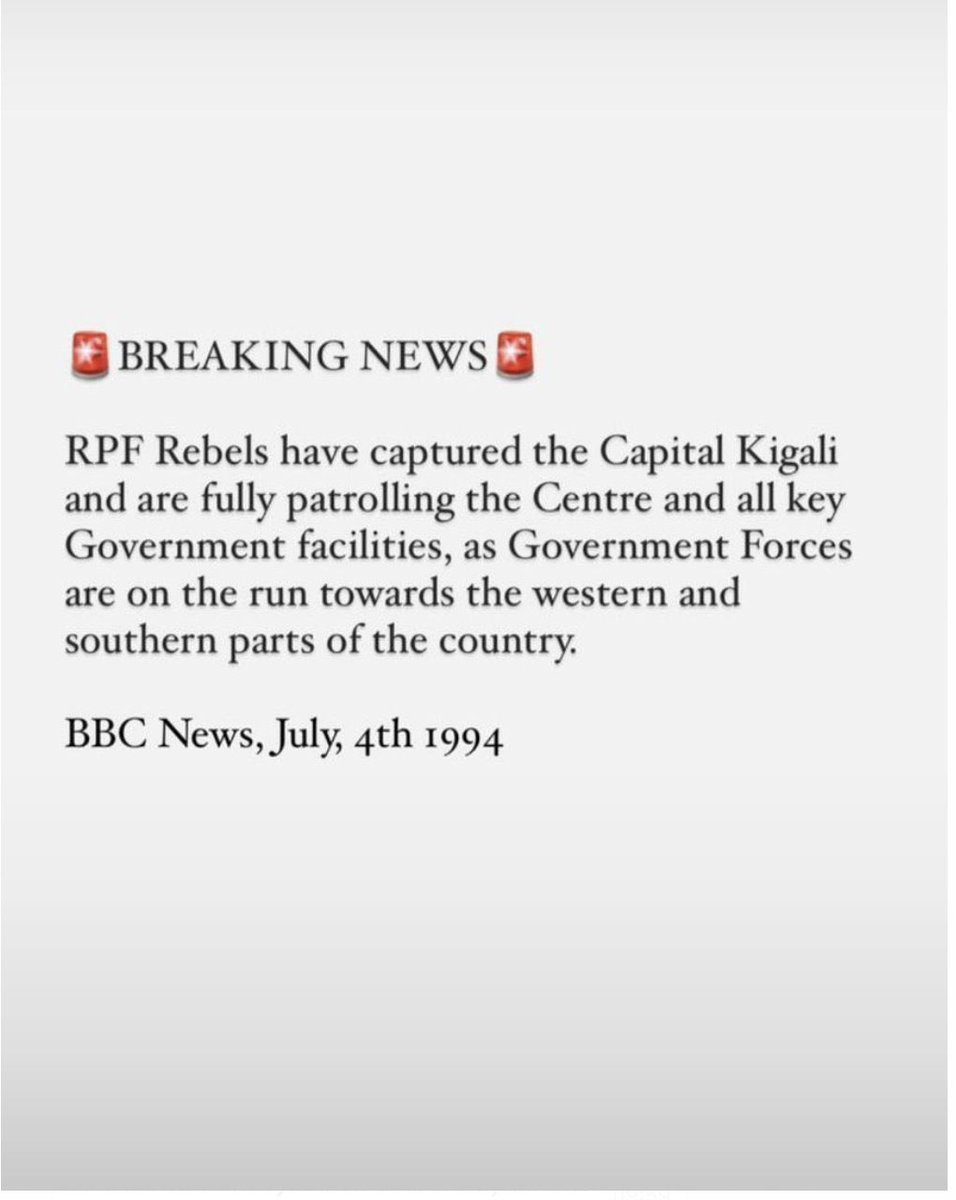 Uwimana Basile (@basileuwimana) on Twitter photo Dear <a href="/BBCWorld/">BBC News (World)</a>
Kindly update the story. Tell the world that the so-called “rebels” were in fact liberators of Rwanda.
Now, 31 years later, they have transformed what was once a nation in ruins into one of Africa’s most remarkable success stories.
#Kwibohora31 Dear <a href="/BBCWorld/">BBC News (World)</a>
Kindly update the story. Tell the world that the so-called “rebels” were in fact liberators of Rwanda.
Now, 31 years later, they have transformed what was once a nation in ruins into one of Africa’s most remarkable success stories.
#Kwibohora31