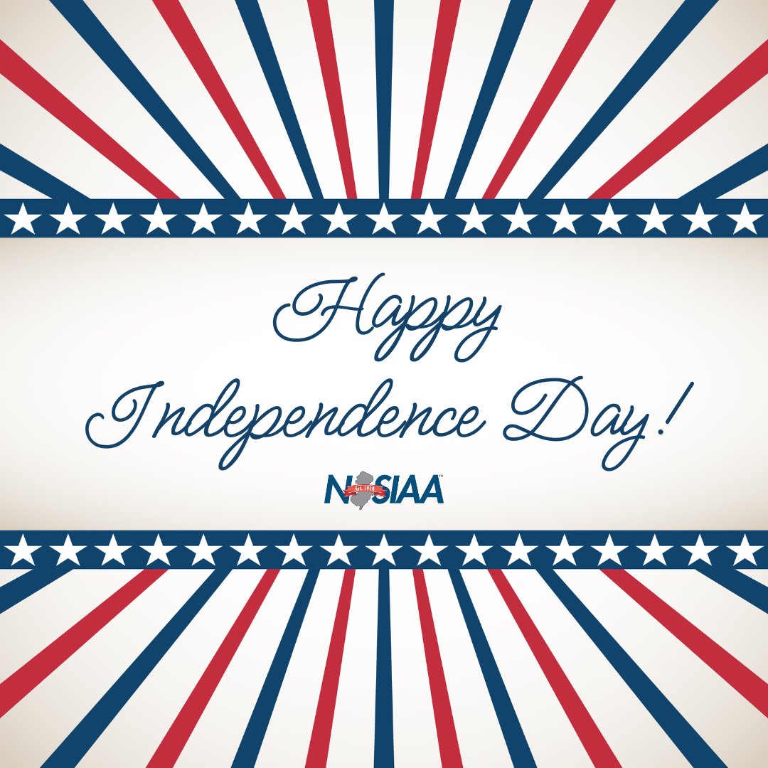 NJSIAA's tweet image. Happy 4th of July from NJSIAA!