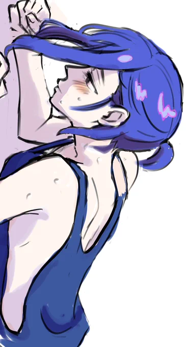 描けない間はシュウちゃんの模写とかしてました (あとは壁ドンとかロッカーとか…)