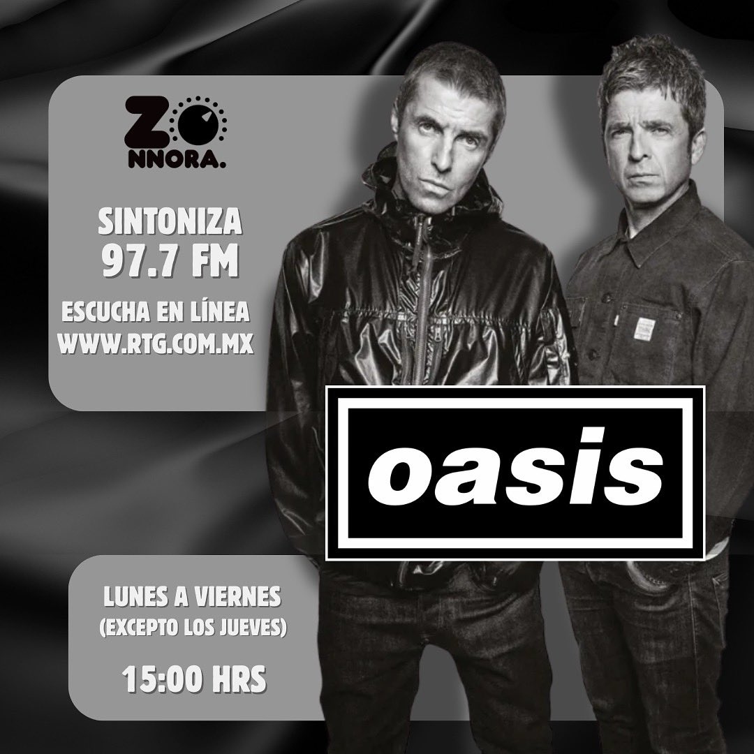 ¡Celebramos el regreso de #OASIS! 🤘

Hoy en Zonnora nos aventamos los mejores macanazos de una de las mejores bandas de todos los tiempos, celebrando la vuelta de los Gallagher. 

⏰15:00hrs 
97.7FM RTG ACAPULCO
Escucha en linea rtg.com.mx