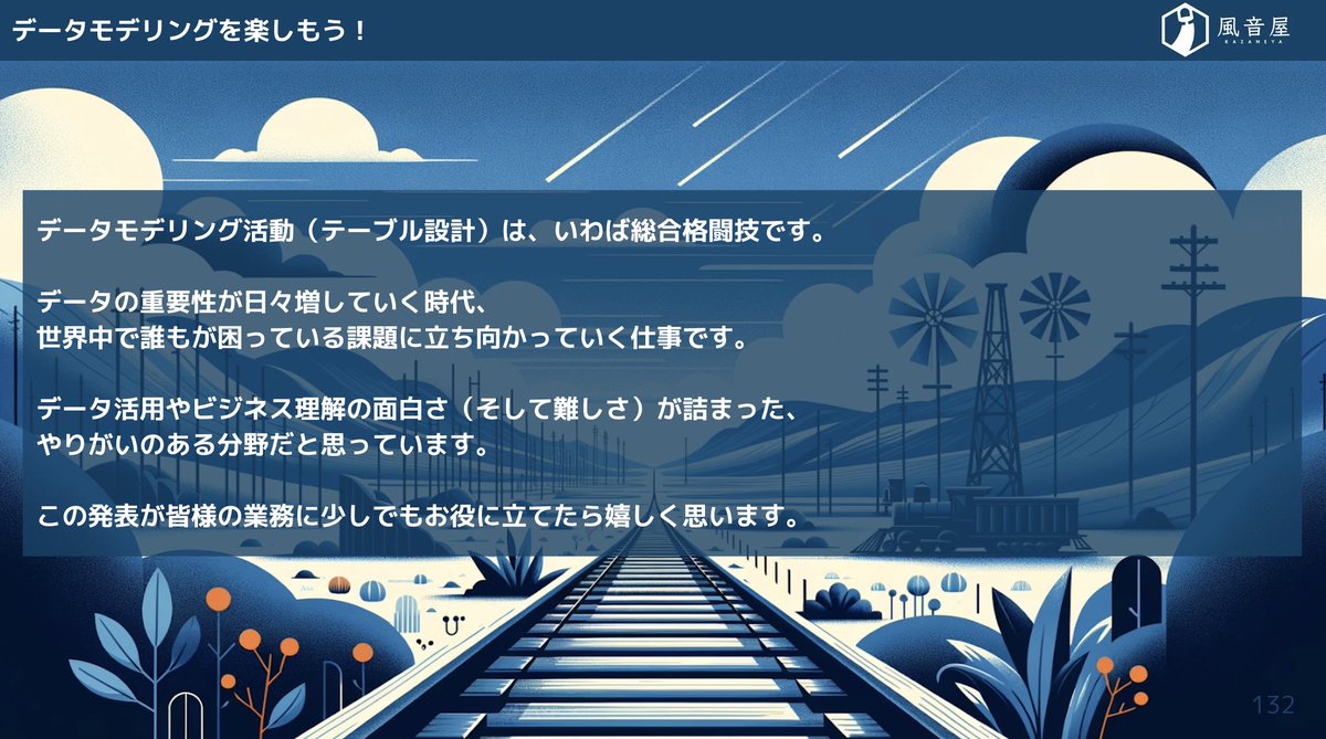 yuzutas0's tweet photo. 風音屋のデータモデリング標準のチラ見せとなります！
#data_modeling_night https://t.co/YfesEB1lva