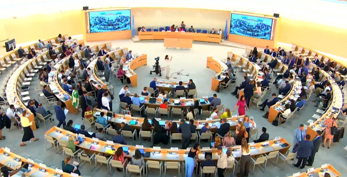 #HRC59 the Nordic-Baltic states🇩🇰🇪🇪🇫🇮🇮🇸🇱🇻🇱🇹🇳🇴🇸🇪 commended Colombia’s commitment to the 2016 peace agreement. But remain deeply concerned about ongoing security threats to human rights defenders, ex-combatants, and social leaders. ➡️tinyurl.com/4cyxcwuk