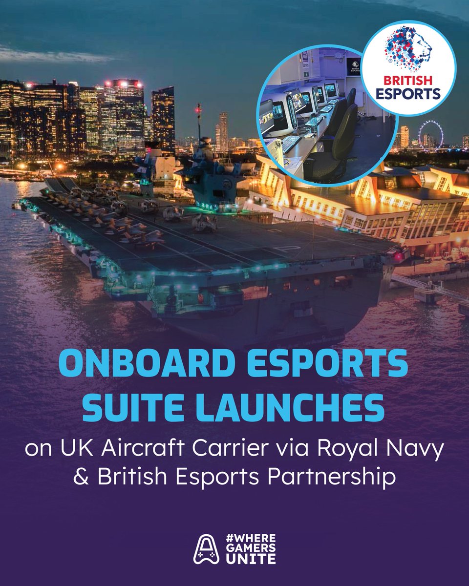 The Royal Navy's HMS Prince of Wales is now equipped with a unique esports suite onboard! 

This innovative 12-PC Alienware facility, launched in partnership with British Esports, and the Royal Navy, now brings competitive gaming and crucial downtime to the ship's company.