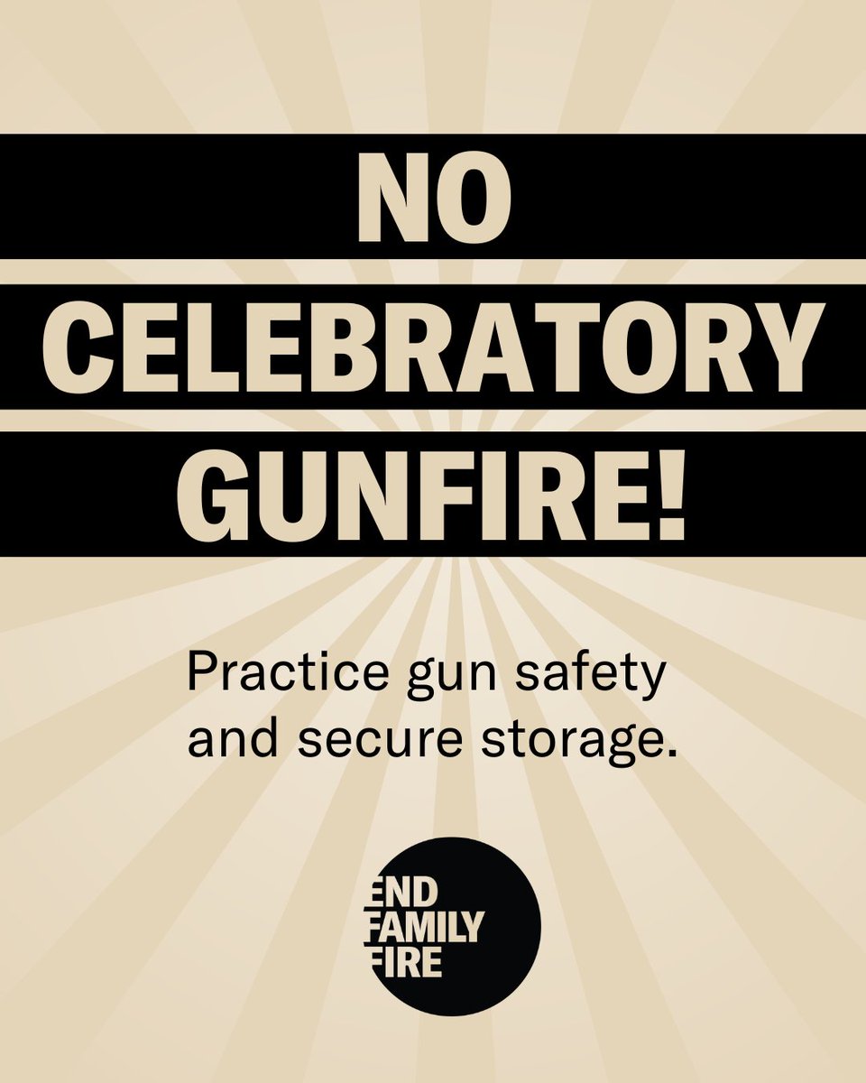 EndFamilyFire's tweet image. If it goes up, it comes down.
Each year, families grieve loved ones lost to celebratory gunfire — a dangerous and reckless practice that is entirely preventable.
This July 4th, securely store firearms and practice gun safety.