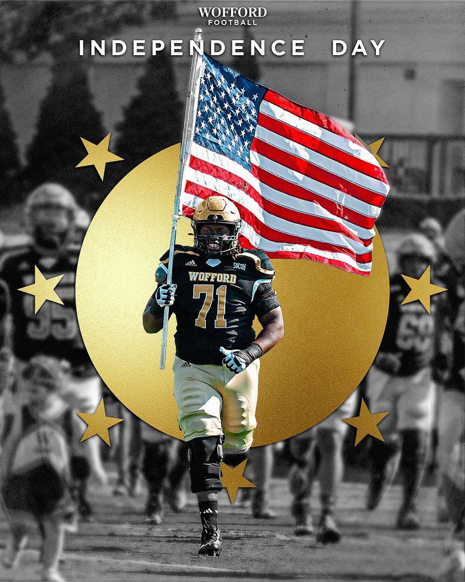 Wofford Football (@wofford_fb) on Twitter photo Happy 4th of July! 🎇
#ConquerandPrevail Happy 4th of July! 🎇
#ConquerandPrevail