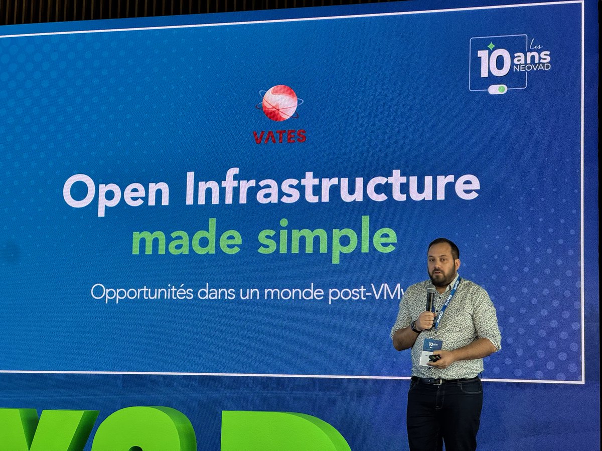 vatesfr's tweet image. Yesterday we celebrated @neovad_'s 10th anniversary 🎉A great moment to thank them for becoming our first French distributor of Vates VMS! 🥰 Our CEO @OlivierLamber12 also had the chance to present our solution. Thanks for your trust and happy birthday! 🎂
