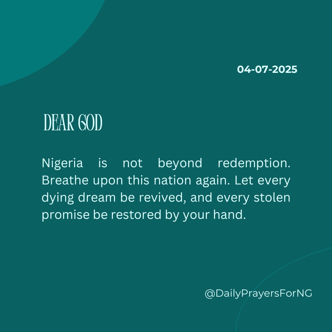 Daily Prayers For Nigeria (@dailyprayers4ng) on Twitter photo 