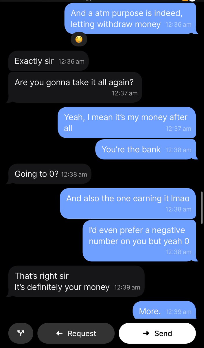 GayCheater's tweet image. If reading this you think this human atm is such a dumb loser…

… wait to know that some minutes later, after being actually zeroed, he started asking random friends to borrow him money so that he could get repeatedly zeroed again and again 😭🤦🏻‍♂️