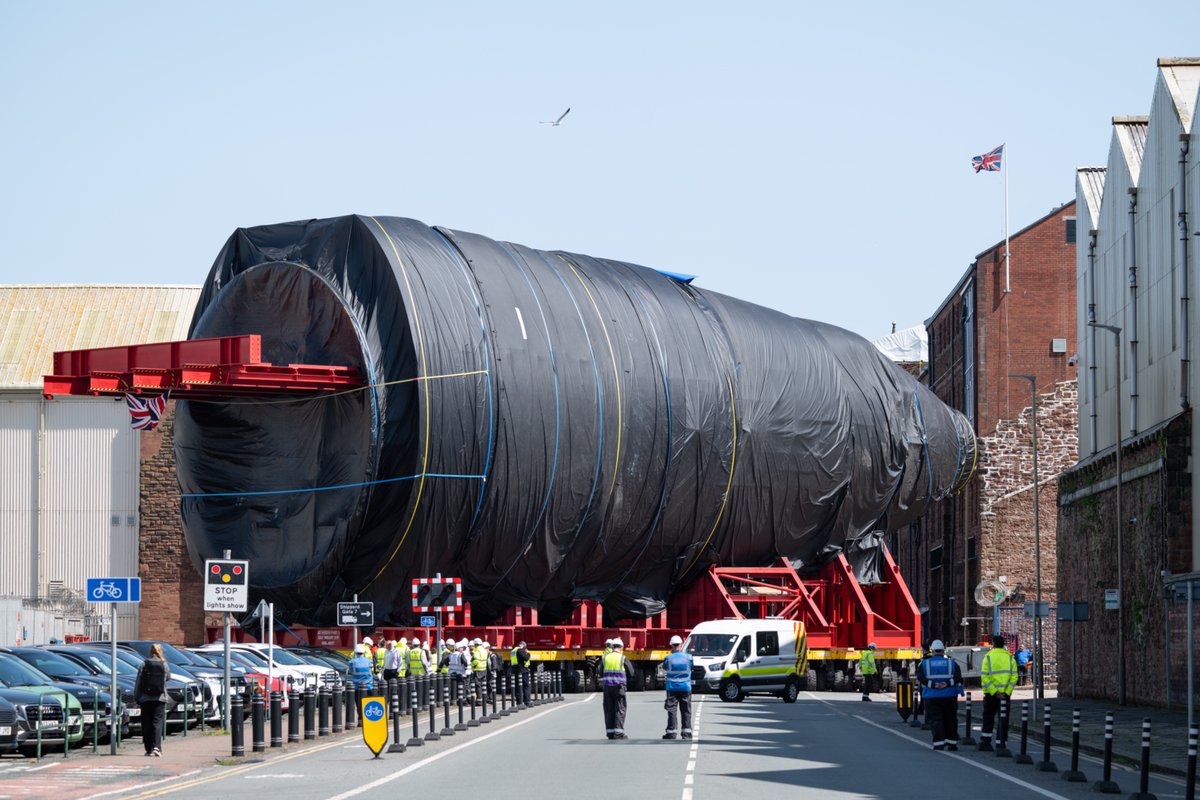 SDA_mod's tweet image. Another step forward for the Dreadnought programme as a key unit made its journey to @BAES_Maritime Devonshire Dock Hall 👏👏.
📸 : BAE Systems