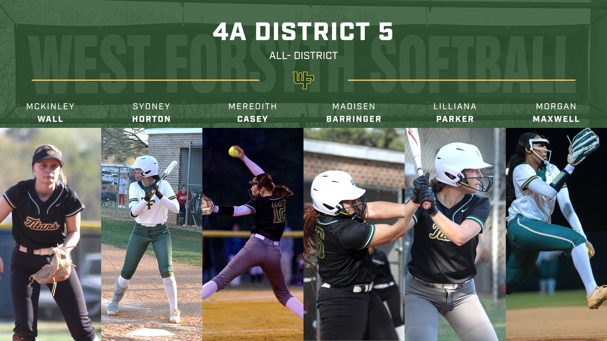 Congratulations to our 6 Lady Titans for being named all district for this season!! Great job ladies, we are so proud of you!!