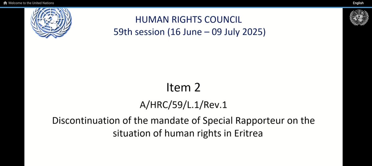 DefendDefenders's tweet image. We welcome the rejection by @UN_HRC of a draft resolution (L.1/Rev.1) presented by #Eritrea to discontinue the mandate of the Special Rapporteur, Dr. Babiker, and end scrutiny.
Civil society strongly pushed back against this unprecedented, harmful & bad faith initiative, and…