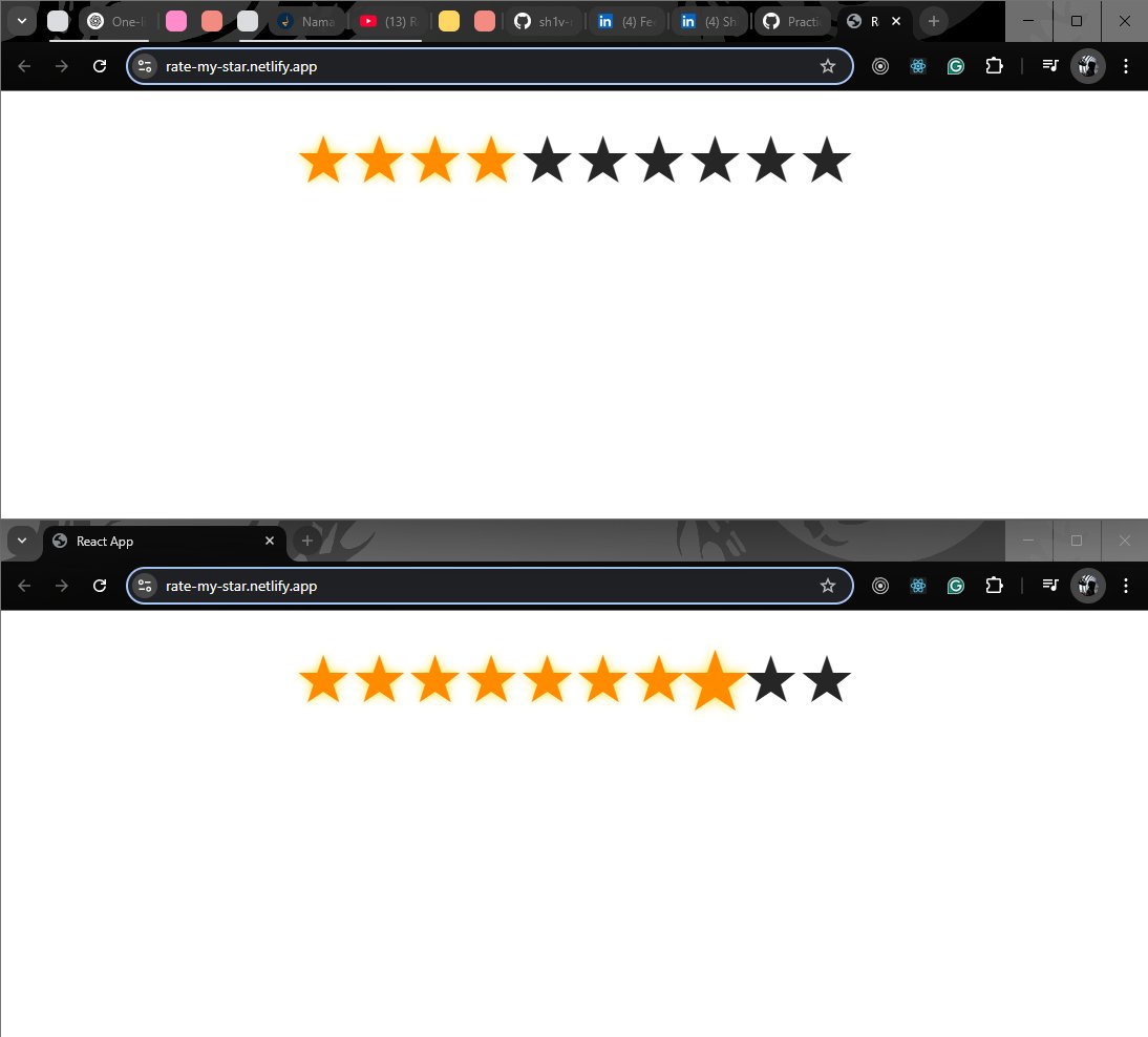 1amWaziR's tweet image. ✅ Today, I built a Star Rating Component in React
Practised a common UI pattern used in reviews to sharpen my frontend interview prep.
- Tracked state with useState and dynamic rendering
- Handled hover & click logic
- Styled dynamically
#ReactJS #JavaScript #MachineCoding